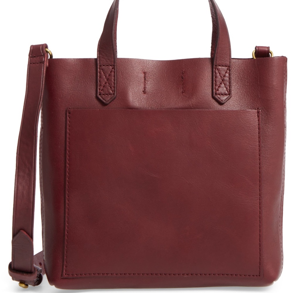 Madewell Burgundy Small Transport Tote Crossbody